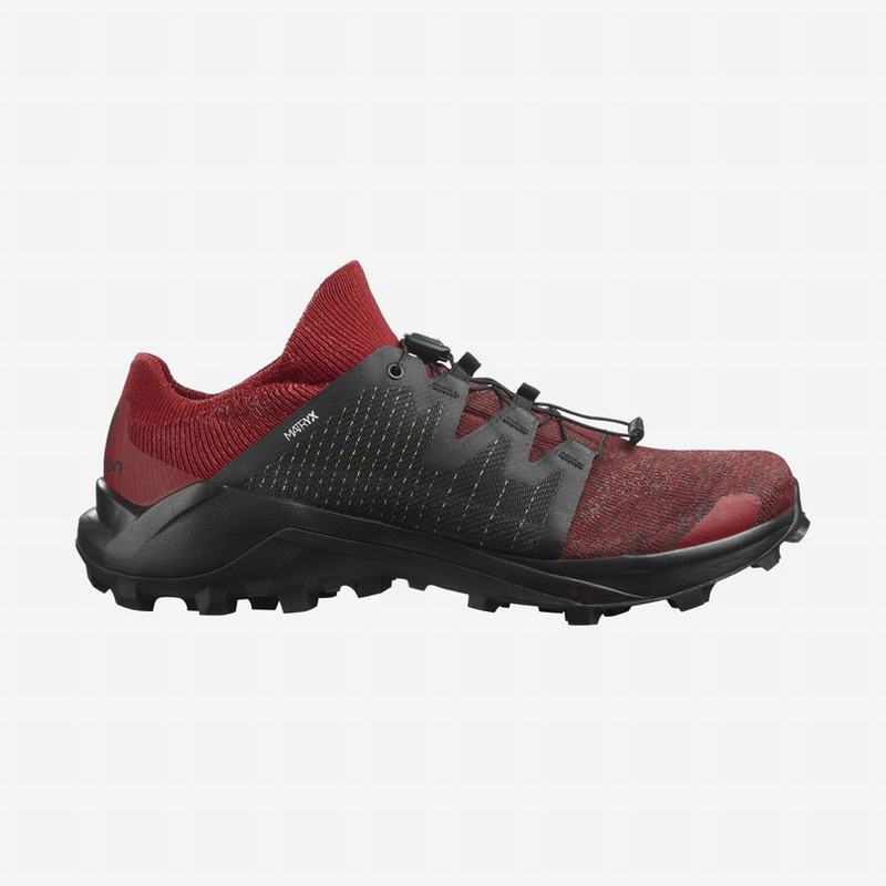 Salomon CROSS /PRO Zapatillas Trail Running Hombre - Rojas / Negras - Colombia (71054-UQPD)